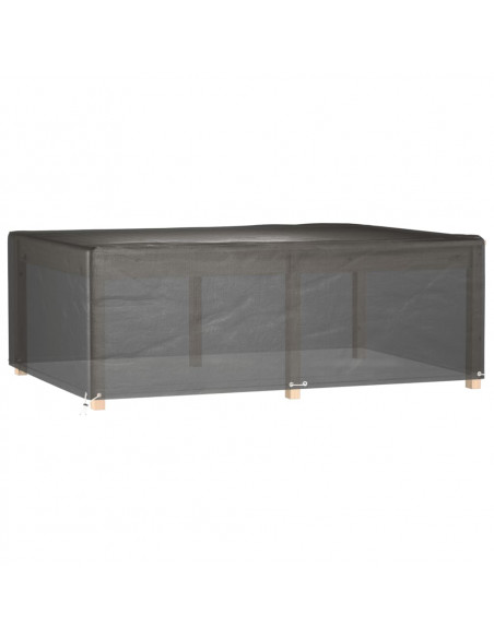 Copri Mobili Giardino 2pz 12Occhielli 230x165x80cm Rettangolare