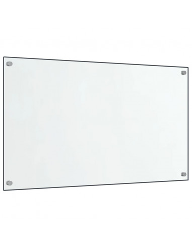 Paraschizzi per Cucina 2 pz Trasparente 70x60cm Vetro Temperato