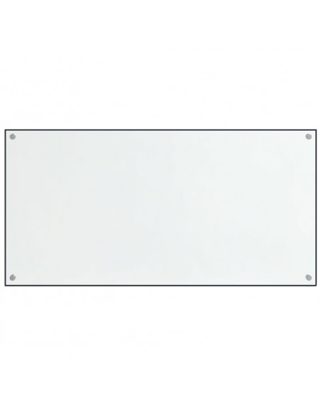 Paraschizzi per Cucina 2 pz Trasparente 80x50cm Vetro Temperato
