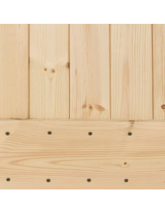 Porta Scorrevole con Set Hardware 100x210cm Legno Massello Pino 2