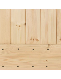 Porta Scorrevole con Set Hardware 100x210cm Legno Massello Pino 2