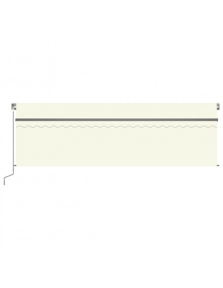 Tenda Sole Retrattile Manuale con Parasole 5x3 m Crema