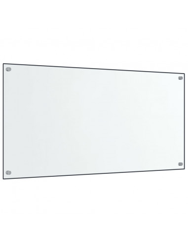 Paraschizzi per Cucina 2 pz Trasparente 80x60cm Vetro Temperato