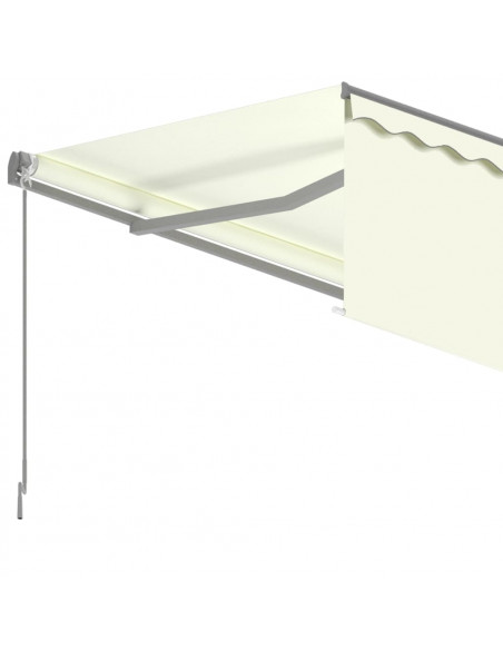 Tenda Sole Retrattile Manuale con Parasole 5x3 m Crema