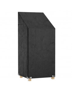 Copri Sedia da Giardino 8 Occhielli 65x65x110/150cm Polietilene 2