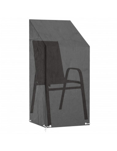 Copri Sedia da Giardino 8 Occhielli 65x65x110/150cm Polietilene