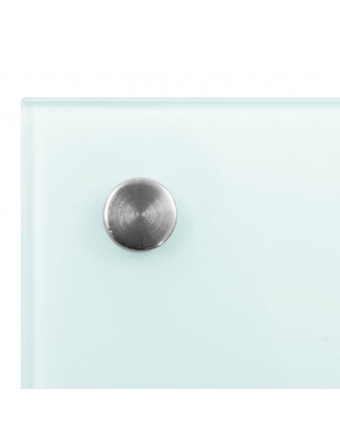 Paraschizzi per Cucina 2 pz Bianchi 80x60 cm in Vetro Temperato