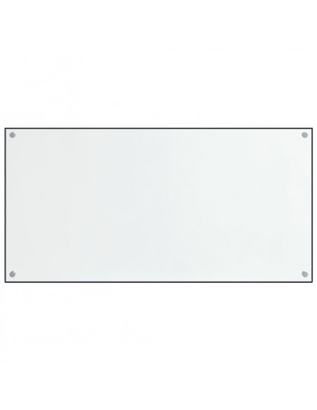 Paraschizzi per Cucina 2 pz Trasparente 80x40cm Vetro Temperato