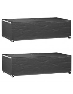 Coperture Mobili Giardino 2pz 8Occhielli 125x70x35 Rettangolari 2