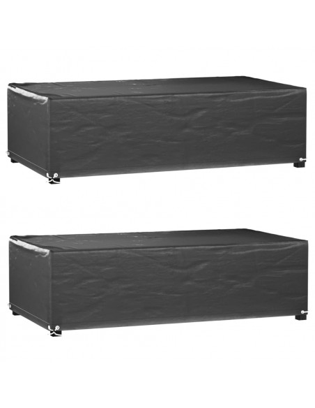 Coperture Mobili Giardino 2pz 8Occhielli 125x70x35 Rettangolari