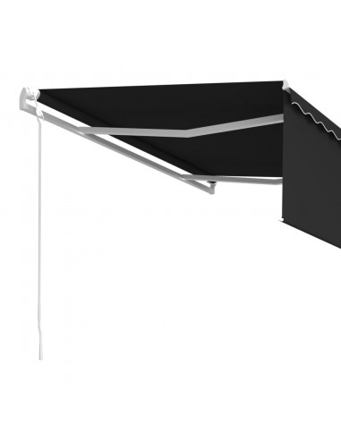Tenda da Sole Retrattile Automatica con Parasole 4x3m Antracite