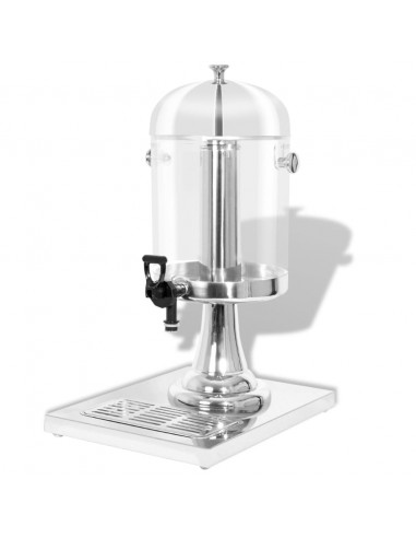 Distributore di Succhi di Frutta e Bibite Acciaio Inossidabile 8 L