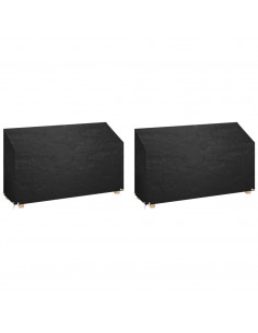 Copri Panche Giardino 2pz 12Occhielli 210x70x70/88 Polietilene 2