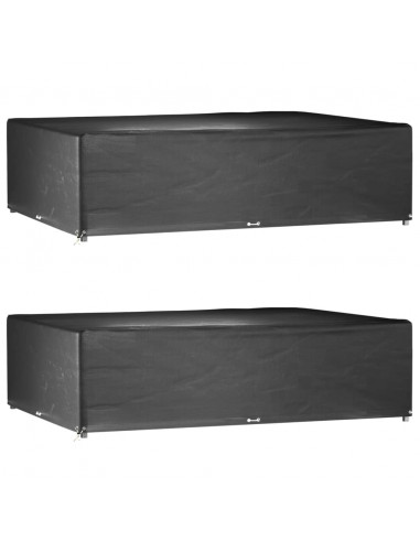 Copri Mobili Giardino 2pz 16 Occhielli 300x200x75cm Rettangolo