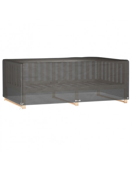 Copri Mobili Giardino 2pz 12Occhielli 213x132x75cm Rettangolare