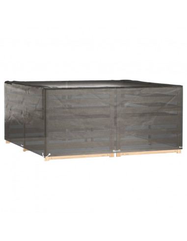 Copri Mobili da Giardino 2pz 16 Occhielli 205x205x90cm Quadrato