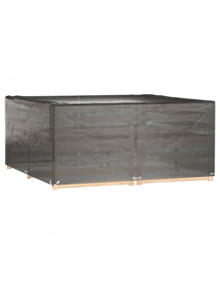Copri Mobili da Giardino 2pz 16 Occhielli 205x205x90cm Quadrato