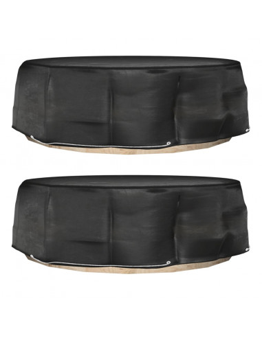 Coperture Divani Isola 2pz con 10 Occhielli Ø236x67 cm Rotonde