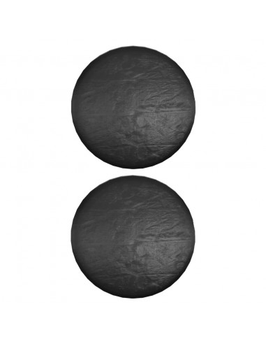 Coperture Mobili da Giardino 2pz 10 Occhielli Ø260x90cm Rotonde