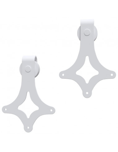 Porta Scorrevole con Set Hardware 90x210 cm Legno Massello Pino