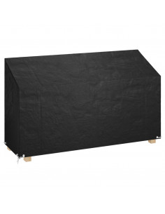 Copri Panca da Giardino 12 Occhielli 210x70x70/88cm Polietilene 2