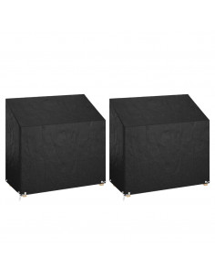 Copri Panche Giardino 2pz 8Occhielli 130x70x70/88cm Polietilene 2