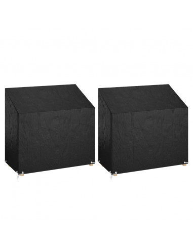 Copri Panche Giardino 2pz 8Occhielli 130x70x70/88cm Polietilene