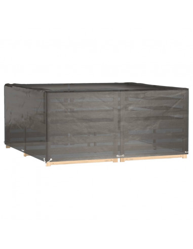 Copertura Mobili da Giardino 16 Occhielli 205x205x90cm Quadrata