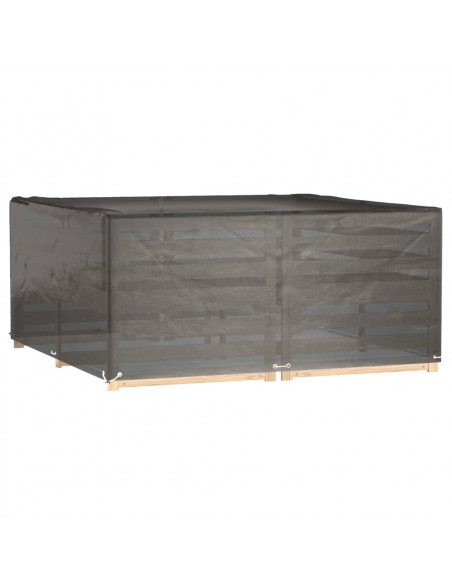 Copertura Mobili da Giardino 16 Occhielli 205x205x90cm Quadrata