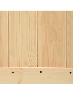 Porta Scorrevole con Set Hardware 90x210 cm Legno Massello Pino 2