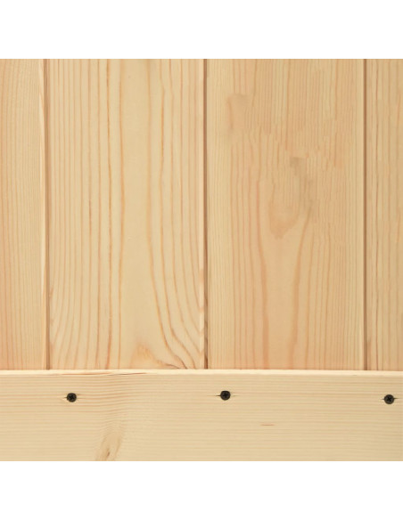 Porta Scorrevole con Set Hardware 90x210 cm Legno Massello Pino