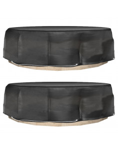 Coperture Divani Isola 2pz con 8 Occhielli Ø188x50 cm Rotonde 2