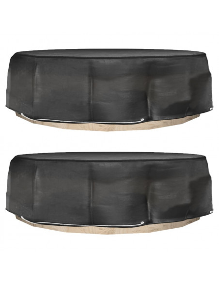 Coperture Divani Isola 2pz con 8 Occhielli Ø188x50 cm Rotonde