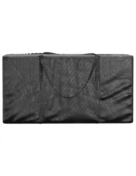 Borse Porta Cuscini Giardino 2pz Nere 150x75x75 cm Polietilene