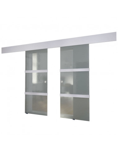 Porta Scorrevole Doppia in Vetro