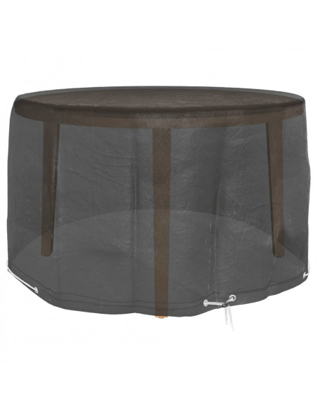 Coperture Mobili da Giardino 2pz 6 Occhielli Ø125x75 cm Rotonde