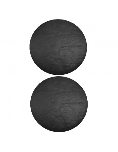 Coperture Mobili da Giardino 2pz 6 Occhielli Ø125x75 cm Rotonde