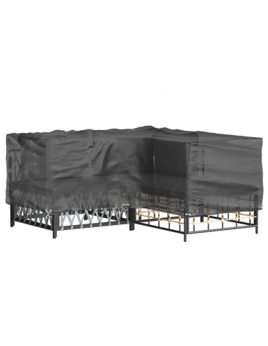Copertura Mobili da Giardino a L 12 Occhielli 185x185x70 cm