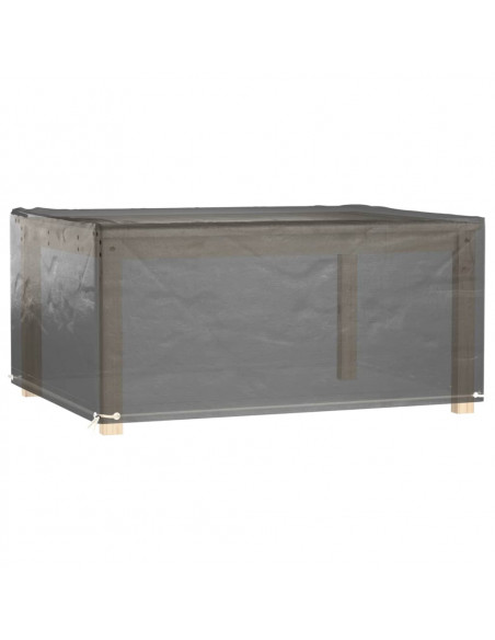 Copri Mobili Giardino 2pz 8 Occhielli 160x120x75cm Rettangolare