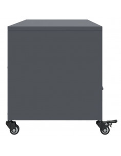 Mobile TV Antracite 100,5x39x43,5 cm Acciaio Laminato a Freddo 2
