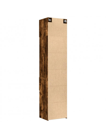 Mobile Sottile Rovere Fumo 50x42,5x225 cm in Truciolato