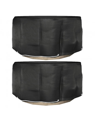 Coperture Mobili da Giardino 2pz 10 Occhielli Ø230x90cm Rotonde