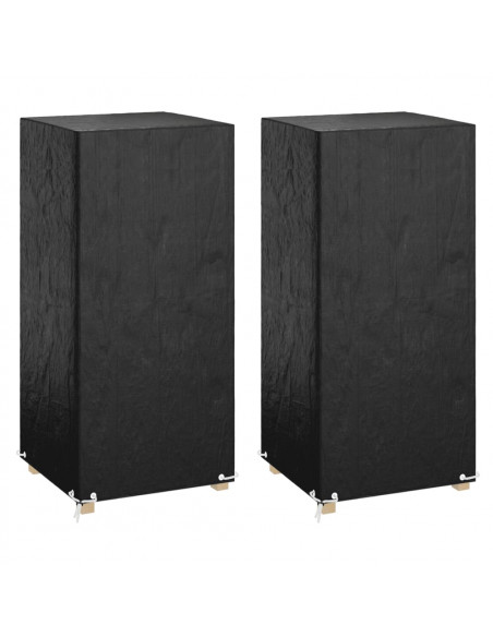 Copri Sedie da Giardino 2pz 8 Occhielli 75x70x140cm Polietilene