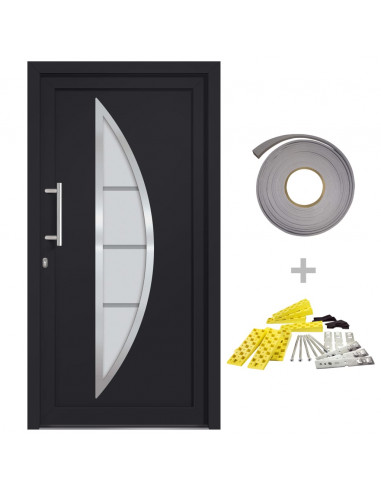 Porta di Ingresso Antracite 108x208 cm