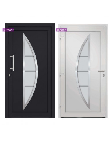 Porta di Ingresso Antracite 108x208 cm