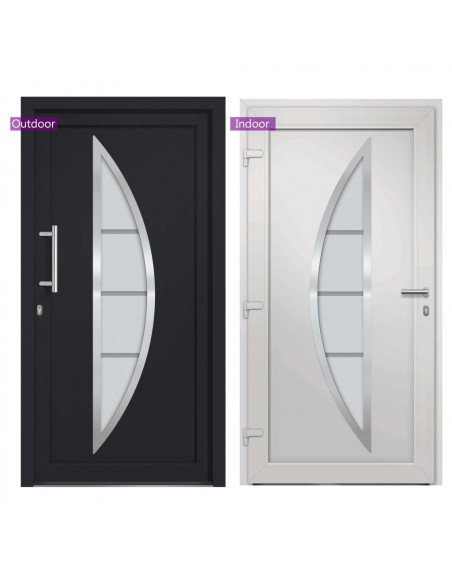 Porta di Ingresso Antracite 108x208 cm