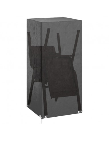 Copri Sedia da Giardino 8 Occhielli 75x70x140 cm Polietilene