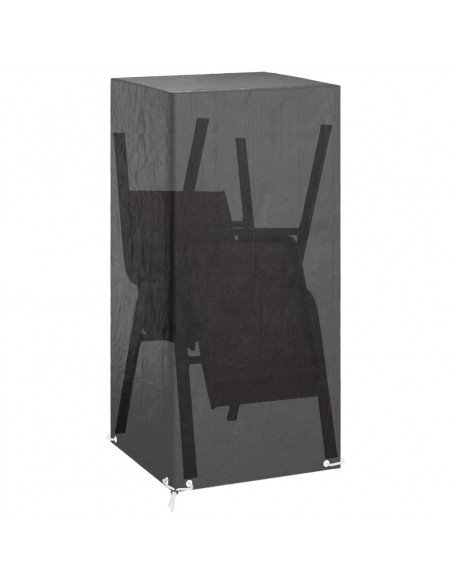 Copri Sedia da Giardino 8 Occhielli 75x70x140 cm Polietilene