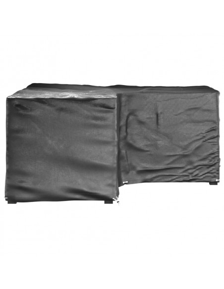 Coperture Mobili da Giardino a L 2pz 16 Occhielli 215x215x90cm