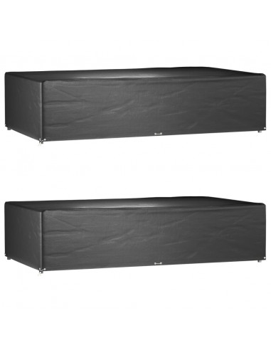 Copri Mobili Giardino 2pz 12 Occhielli 315x180x75cm Rettangolo